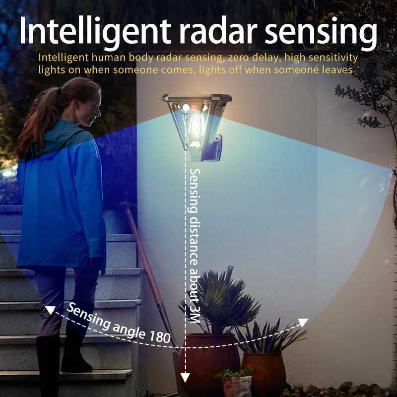 1PC Floor Lamp/Wall Lamp Dual Purpose Lamp Outdoor Solar Led Outdoor Waterproof Light Outdoor Garden Street Wall Light SupplyM251127