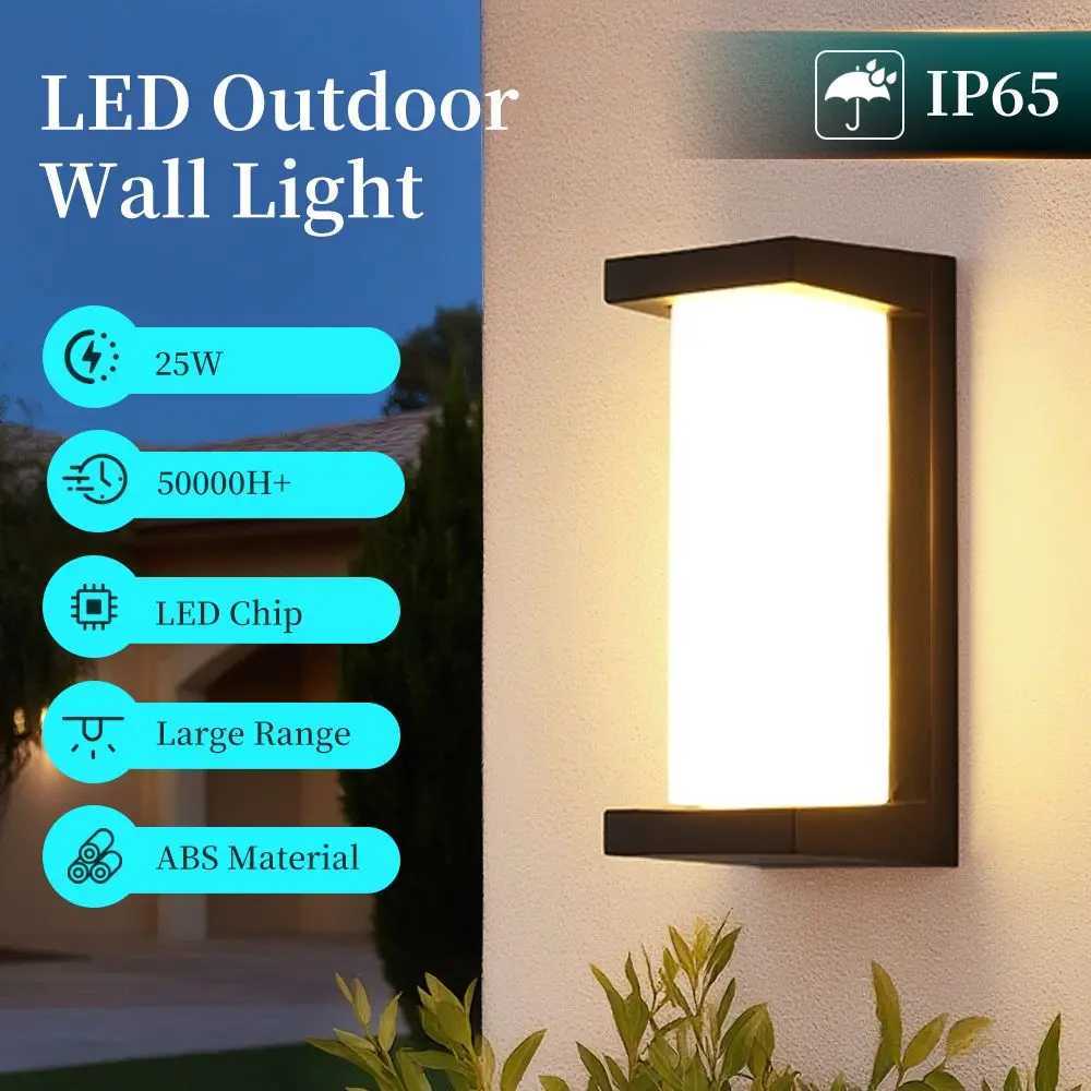 LED Outdoor Wall Light IP65 Waterproof Porch Light 25W Energy Saving Light Indoor For Garden Corridor Balcony Decor Wall LightM251127