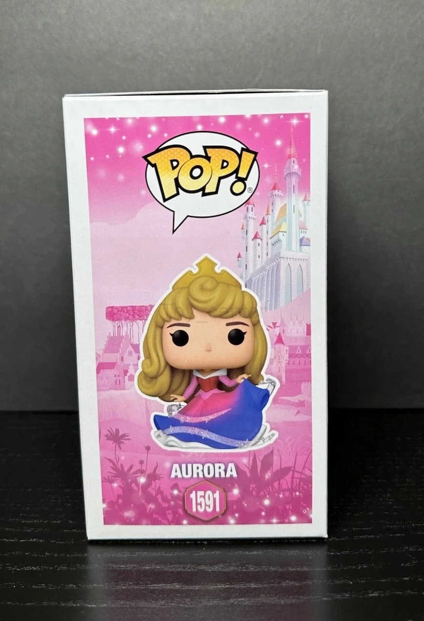 Disney Pop Princess Aurora Diamond 1591 Action Figure Funko Collectible Vinyl Figures Model Toys Q Version Statue Doll Gifts H251127