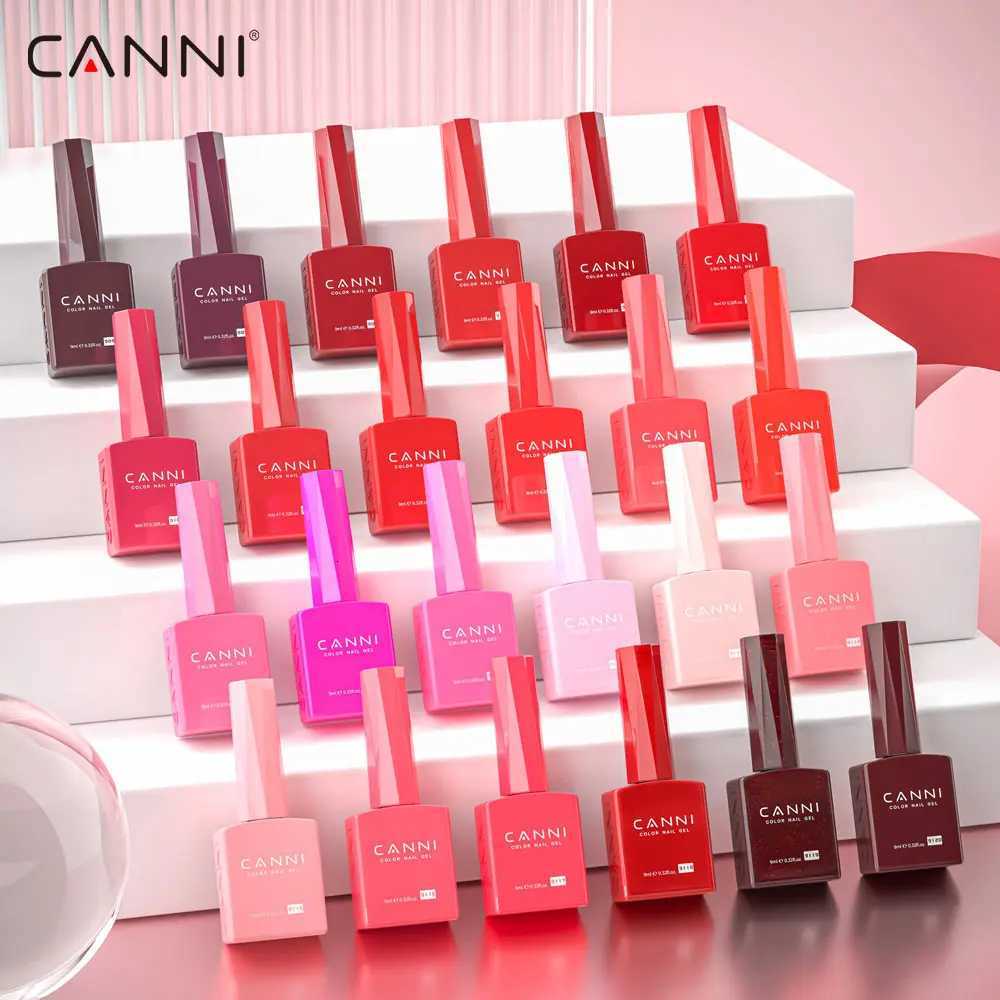 CANNI Gel Nail Polish TPO/HEMA FREE Gorgeous Christmas Red Color Winter Nails Full Coverage Soak Off UV LED Semi Permanent GelT251127