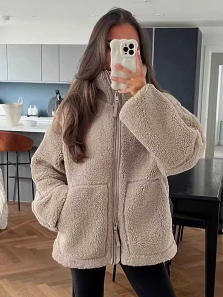 Autumn and winter new Japanese style womens long and thick warm jacket simple and versatile daily fashion styleXJ251127