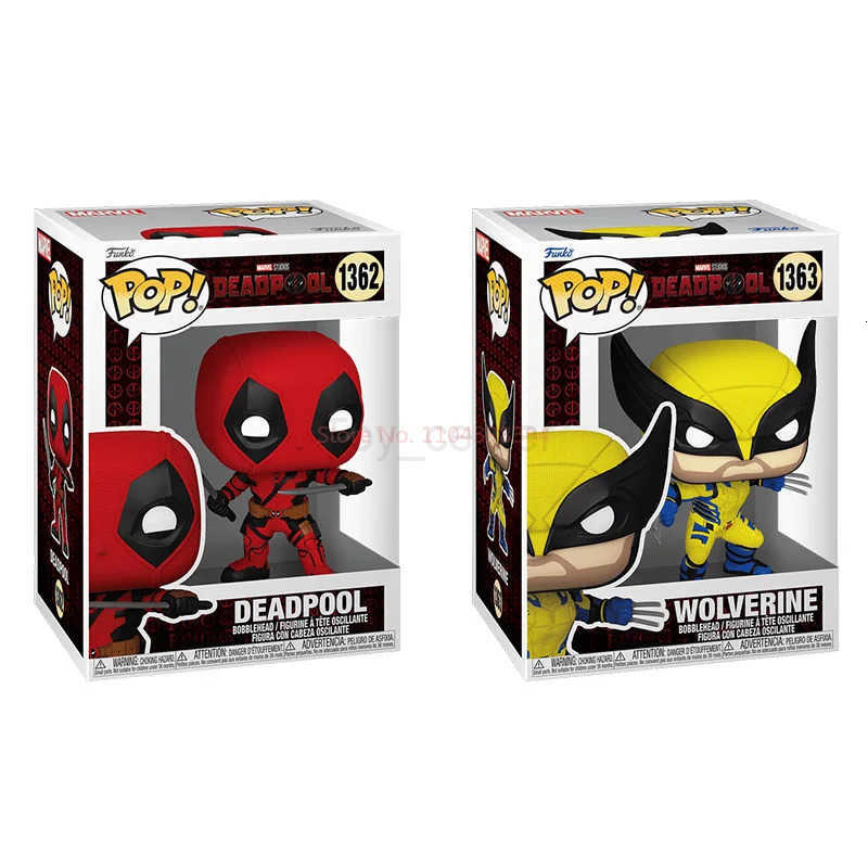 Disney Vfunko Marvel Pop Deadpool Dual Blades Edition Wolverine Figure - Movie Souvenir Trendy Toy Display Figure Gift Collectible H251127