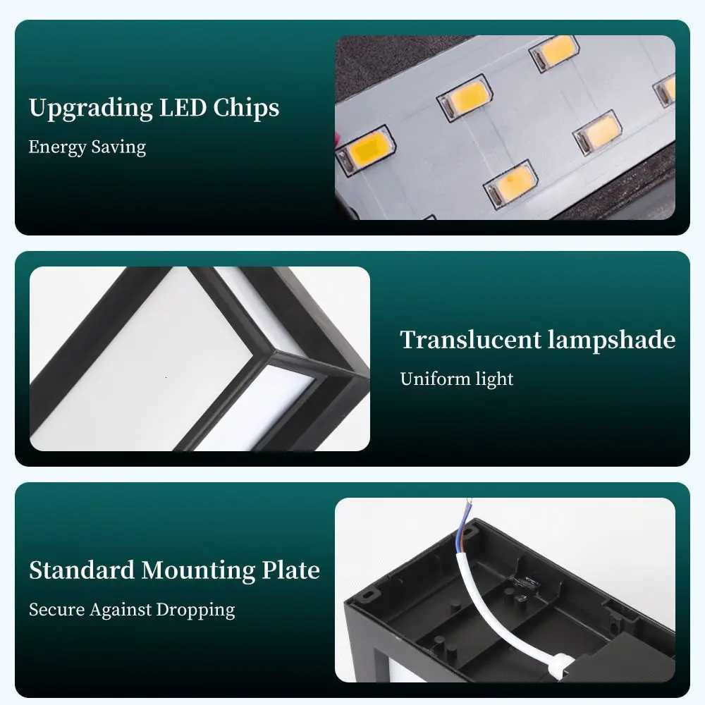 LED Outdoor Wall Light IP65 Waterproof Porch Light 25W Energy Saving Light Indoor For Garden Corridor Balcony Decor Wall LightM251127