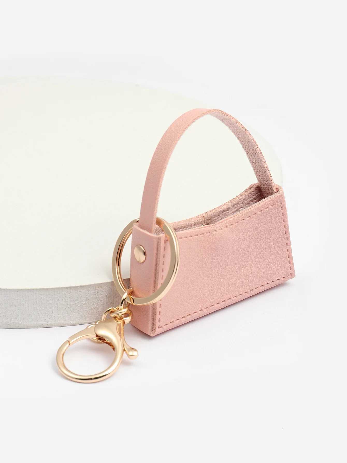 Kawaii Keychain New Small Curved Bag Candy Color Pendant Creative Mini DIY AccessoriesT251127