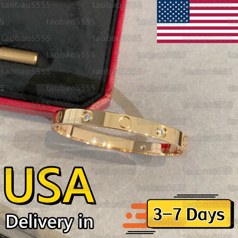 designer Bracelet Luxury Bracelets Jewelry Charm Bangle Sier Gold Rose Stainless Steel Jewellery Diamond Braclet Love Braceletes Free shipping t0vv#