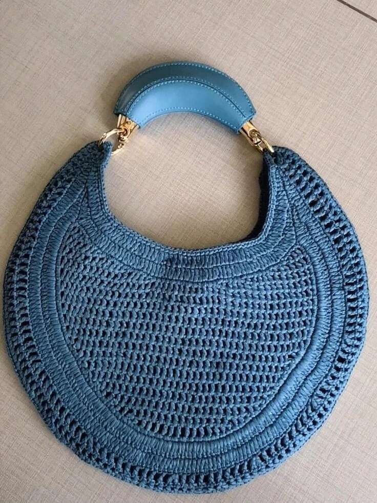 Classic Straw Woven Bags for Women Luxury Designer Handbag Retro Fashion Casual Beach Hollow Out Tote Hobo Underarm Bag