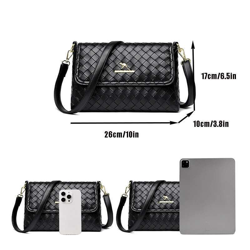 Leather Shoulder Messenger Handbags Designer Sac A Main Female Vintage Crossbody Bags For Women Tote Bag