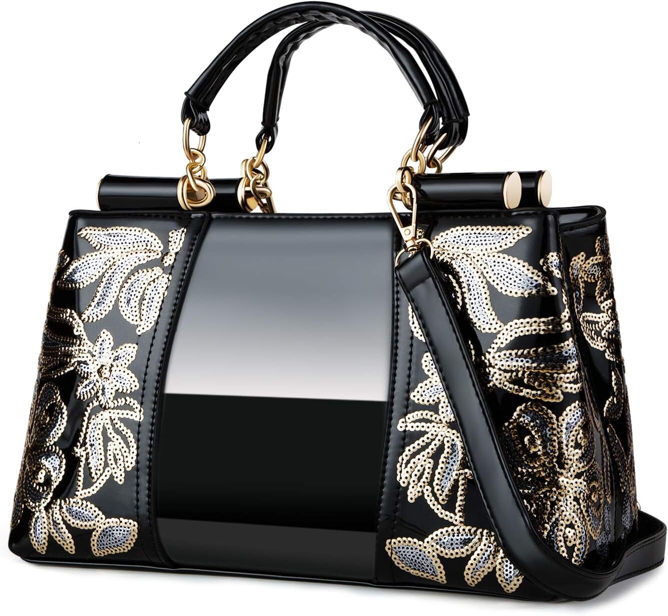 Ladies' handbag patent leather designer wallet suitable for daily use at shopping parties
