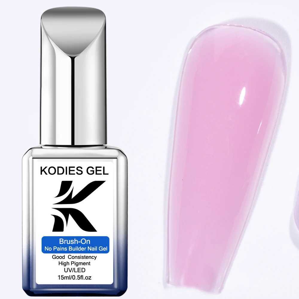 KODIES GEL Biab Builder Nail Gel In A Bottle Violet Pink Construction Extension Gel Manicure Brush-On Sculpt Gellak Nails ArtT251127