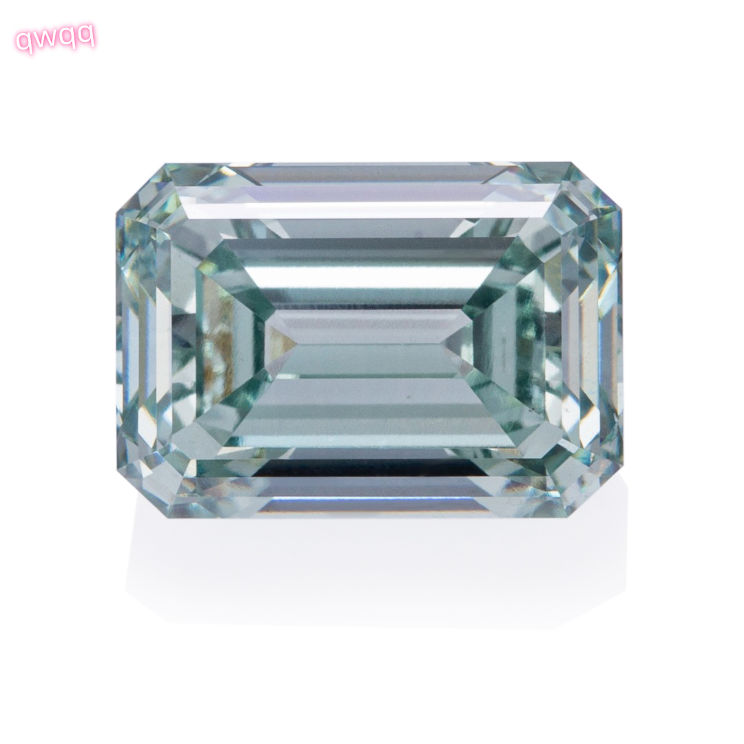 MiShang 5.01ct Emerald SI1 Loose Green Lab Grown Diamonds CVD Lab Created Green Diamond