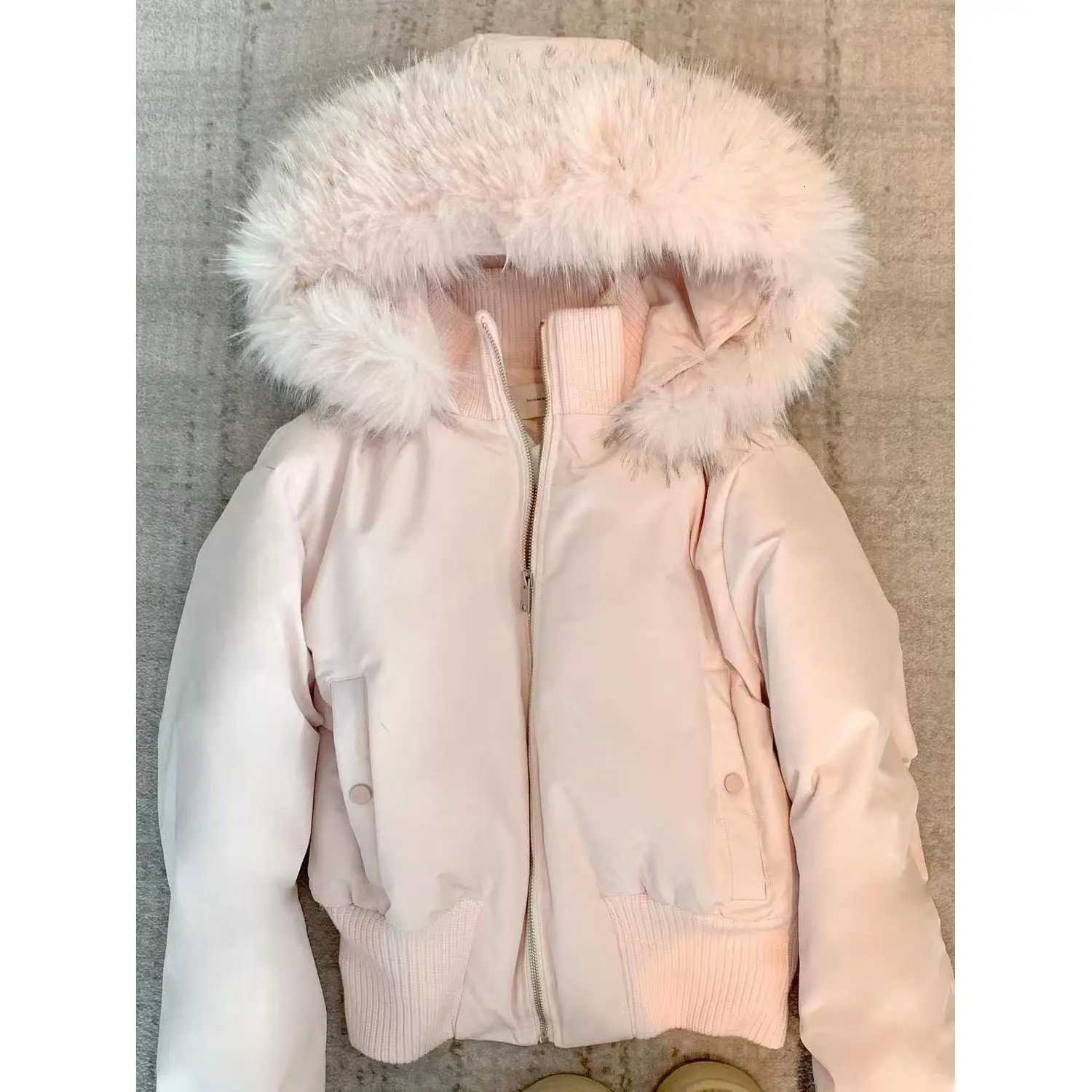 2025 Japanese Winter New Fur Collar Puffer Jacket Design Hooded Coat Womens Fashion Outerwear Long Sleeve Hoodie Jacket ParkaXJ251127