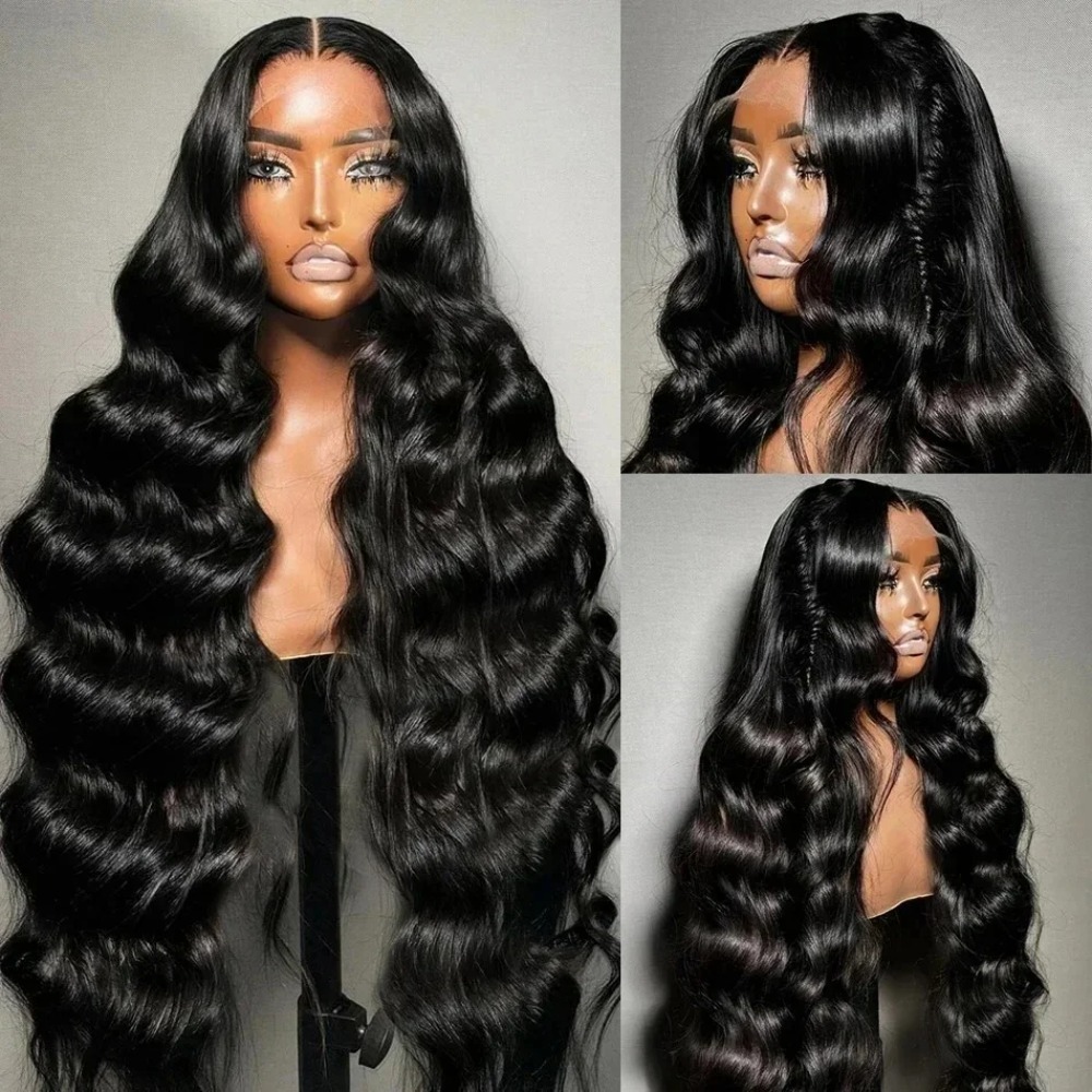 Body Wave Wig Human Hair Black Long Glueless Frontal 13x6 Hd 360 Full Lace Human Hair Wigs For Women