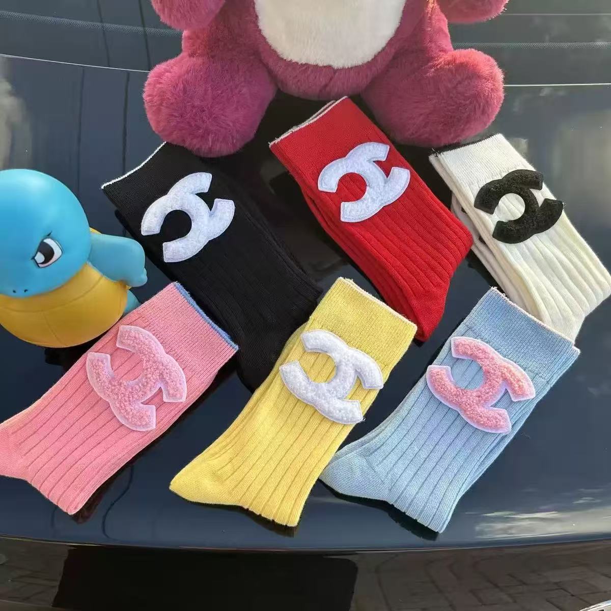 Hosiery Sport Sock Designer Socks Fashion Mens Stockings For Man White Pink Black High Quality Women Men Cotton Sports Academic Style Mixed Colour Stocking