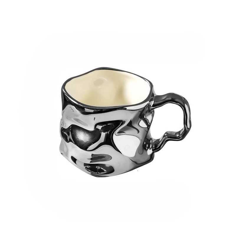 New Ceramic Coffee Mug Simple Black White High Value Office Home Drinking Cup C251127