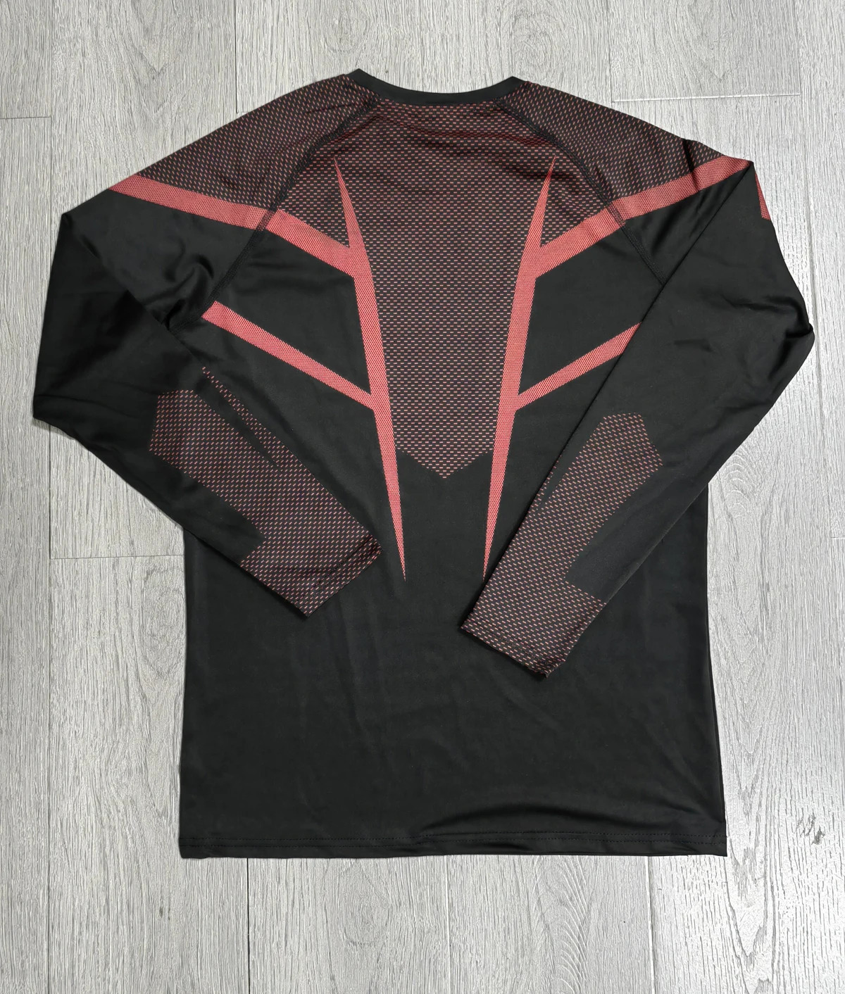 Fitness mens long sleeved elastic slim fit fitness T-shirt suitable for exercise and fitness round neck long sleeved shirt 251126