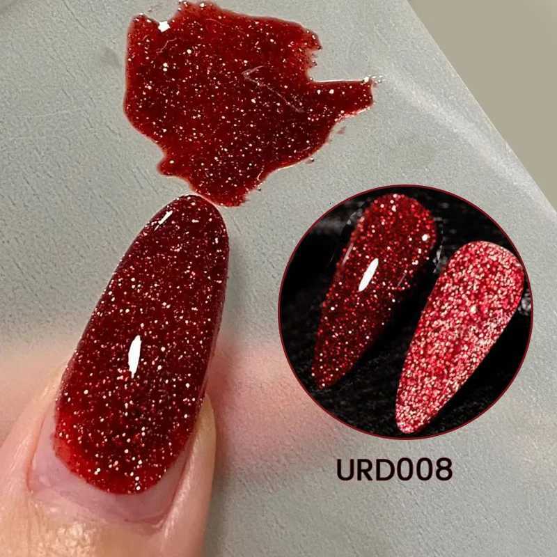 UR SUGAR 15ml Champagne Gold Reflective Glitter Gel Nail Polish Shining Effect Semi Permanent Soak Off UV Gel Nail Art ManicureT251127