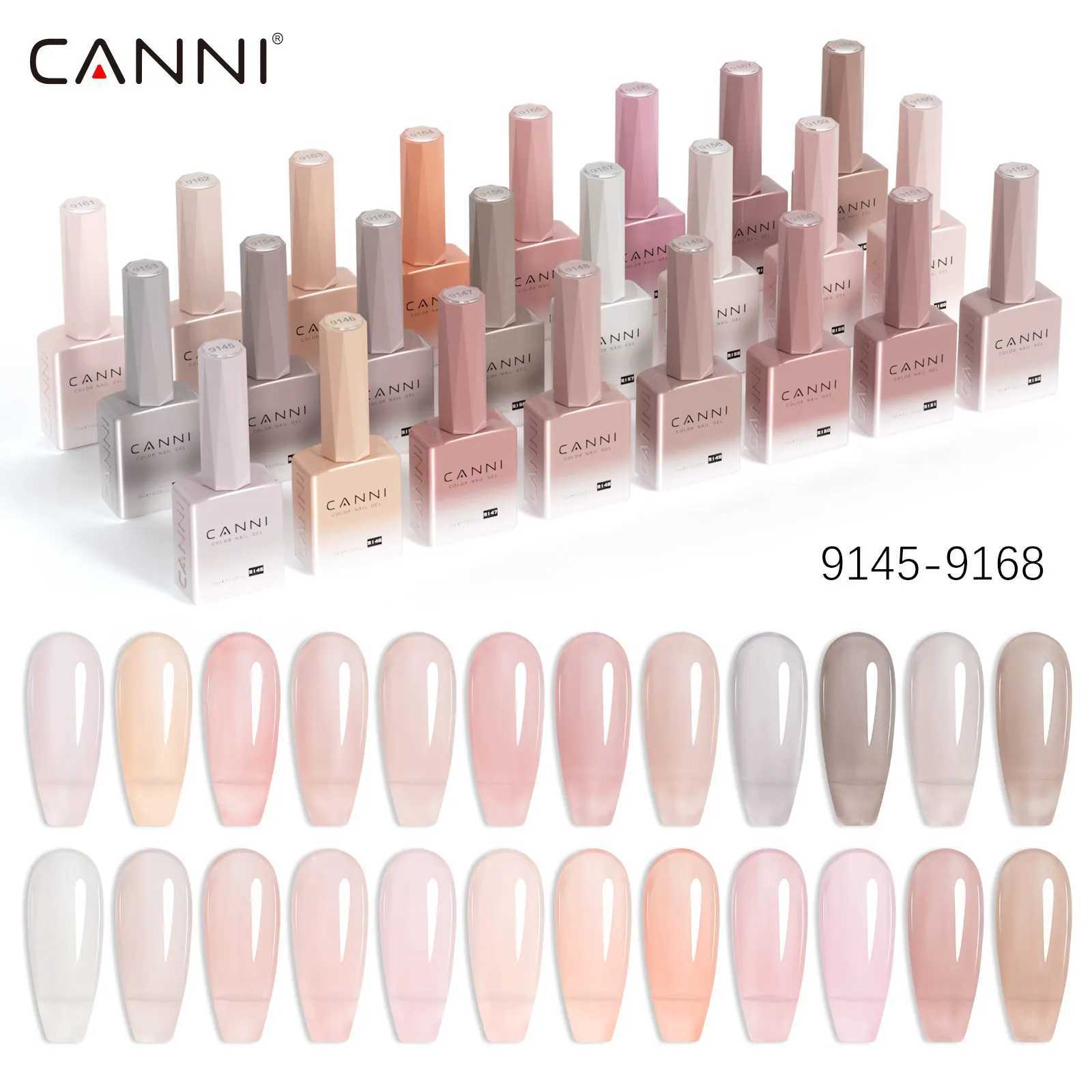 CANNI Hema TPO Free Nail Gel Polish Fall Nails Maillard Color Collection Semi Permanent Diamond Longwear Top Coat 9mlT251127