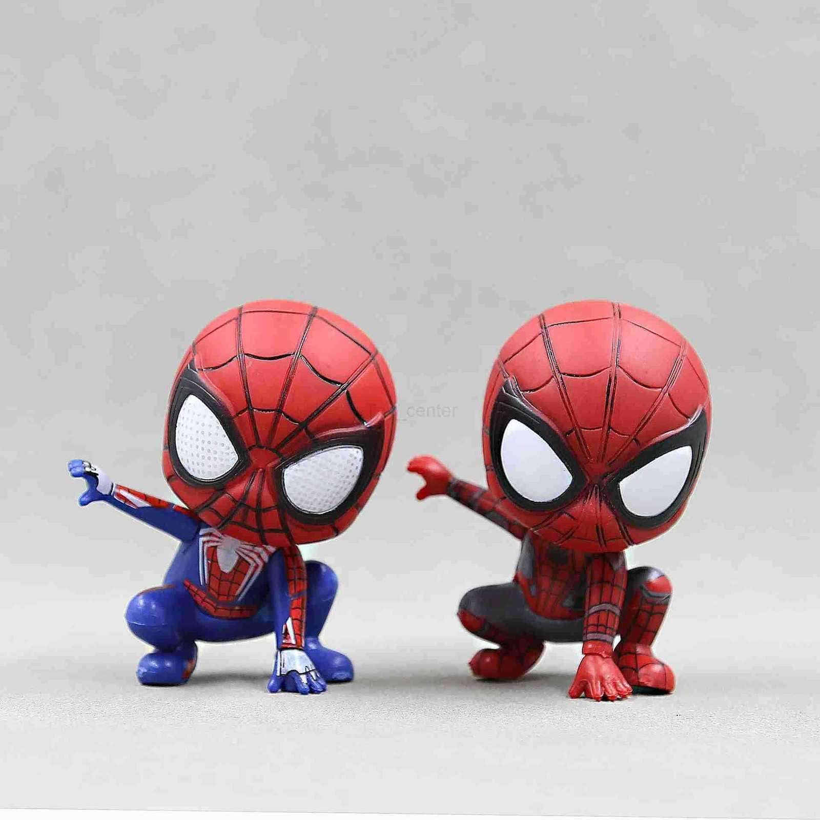 Disney Marvel Avengers Spider Man Cute Action Figure Posture Anime Decoration Collection Figurine Toy Model Ornaments Children Gift H251127