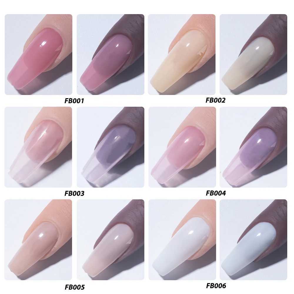KODIES GEL Nail Fiber Gel Polish Builder In A Bottle 15ML Milky White Pink UV/LED Poly Construction Gel Extension for Nails ArtT251127