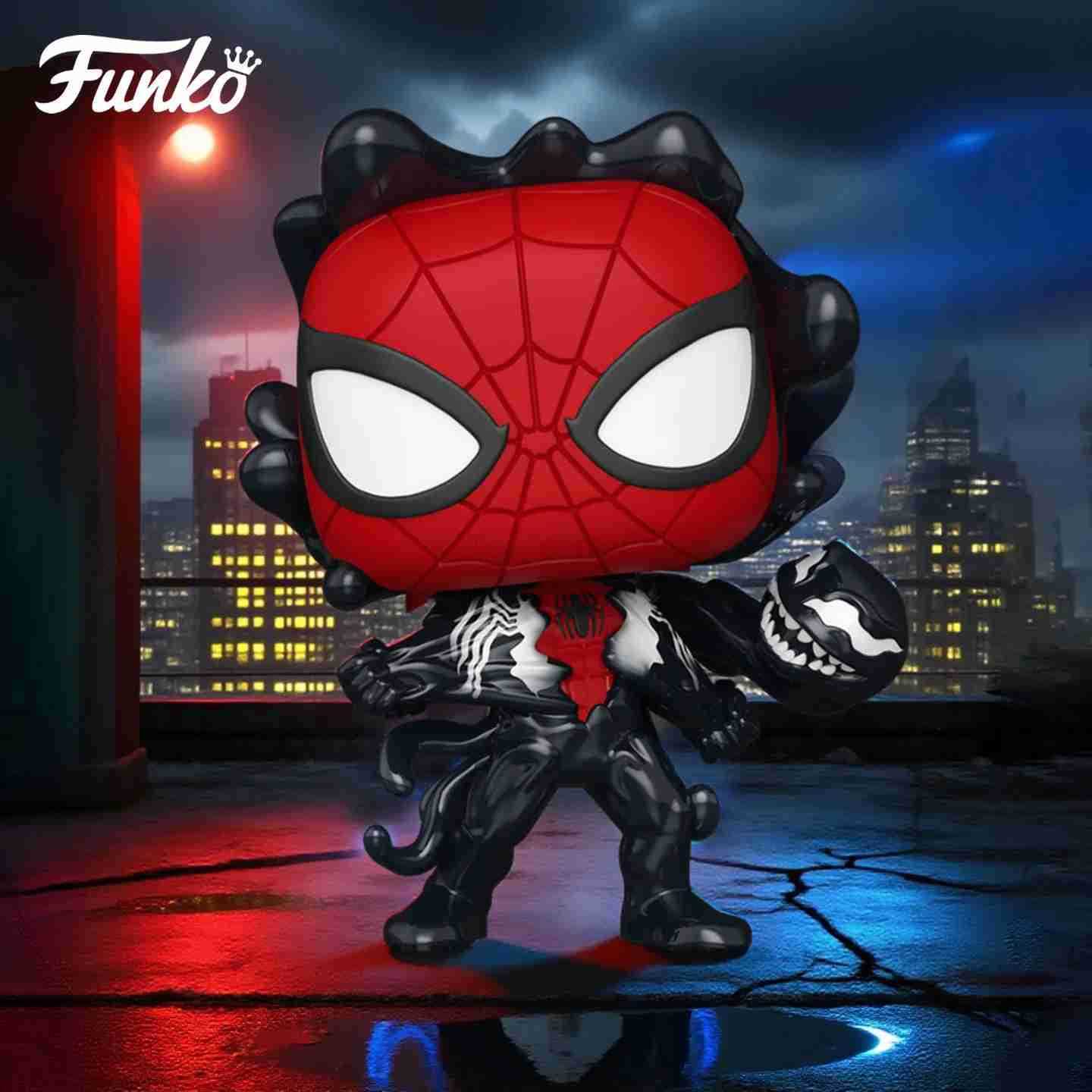 Disney Marvel Anime Figure Spider-Man And Symbiote Venom 1525 Funko Pop Collectible Limited Edition Vinyl Figure Decoration Toy Gift H251127