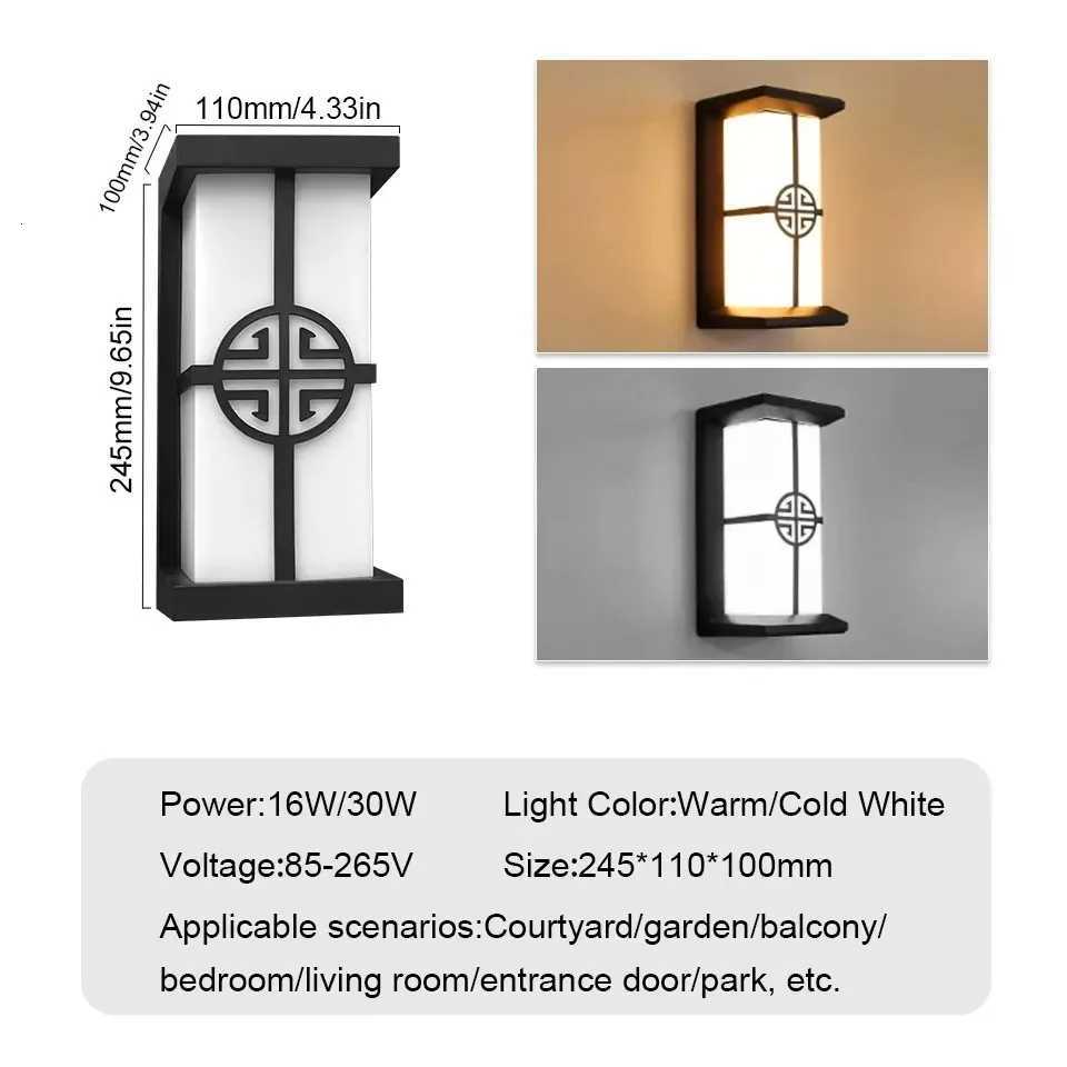 Motion Sensor LED Wall Light 16W IndoorOutdoor Waterproof IP66 Porch Wall Lamp Home Sconce Decoration LightingM251127