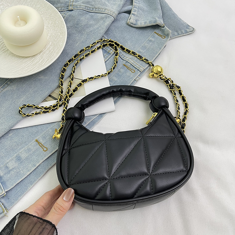 2025 Spring Summer New Design Chain Women Shoulder Bag Fashion Minimalist Premium Letter Rhombus Handbag