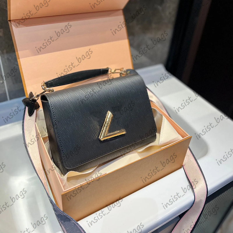 Envelope Shoulder Bags Designer Twist Mm Bag Women Crobody Handbags Luxury Lady Tote Purse Epi Leather Lock Female Chain Handbag 2310213D