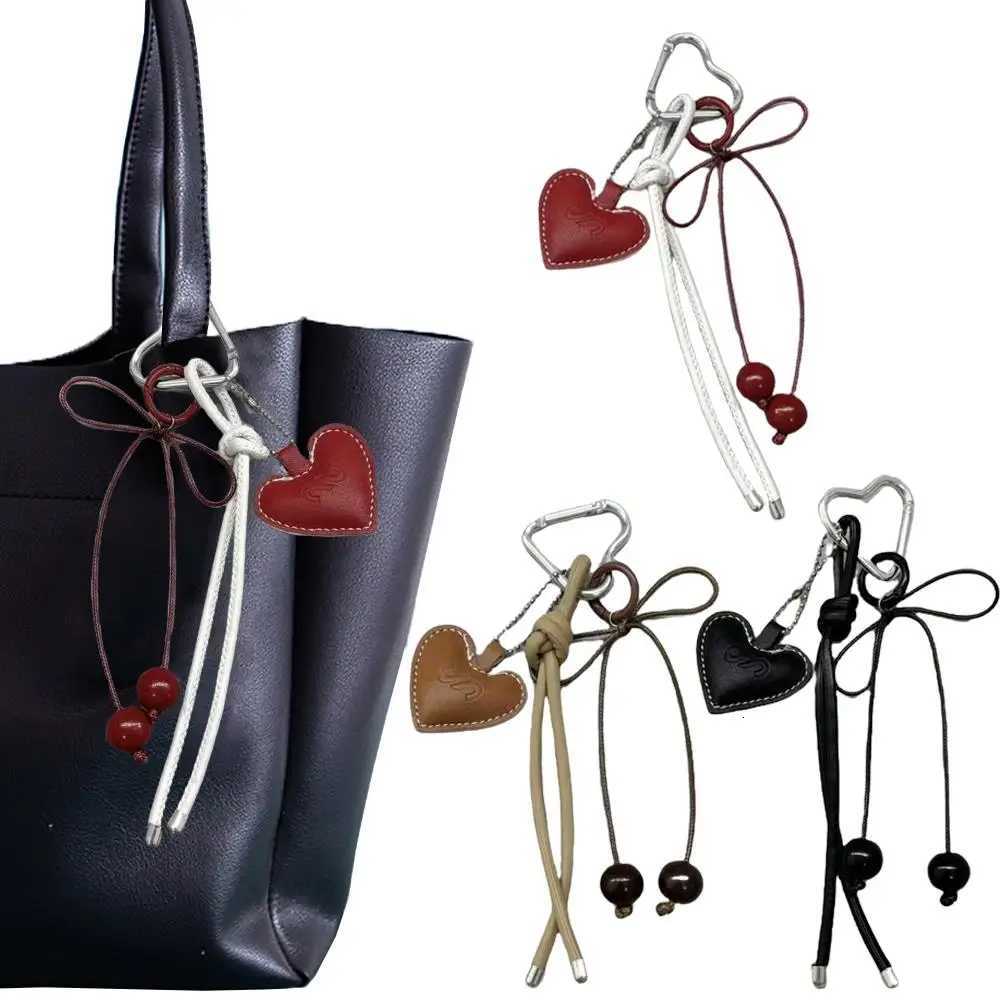 Cherry Bow Heart Keychain Bag Decoration Backpack Decoration Hanging Rope Mobile Phone Decor Bag Pendant 3D Cartoon Key ChainsT251127