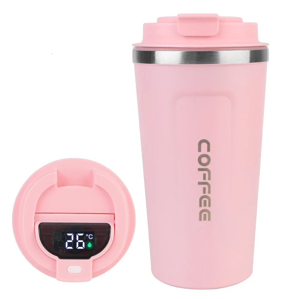 Cafe 510ML Thermal Temperature Display for Tea Water Coffee Car Thermos Mug LeakProof Travel Thermo Cup 251114 W260226