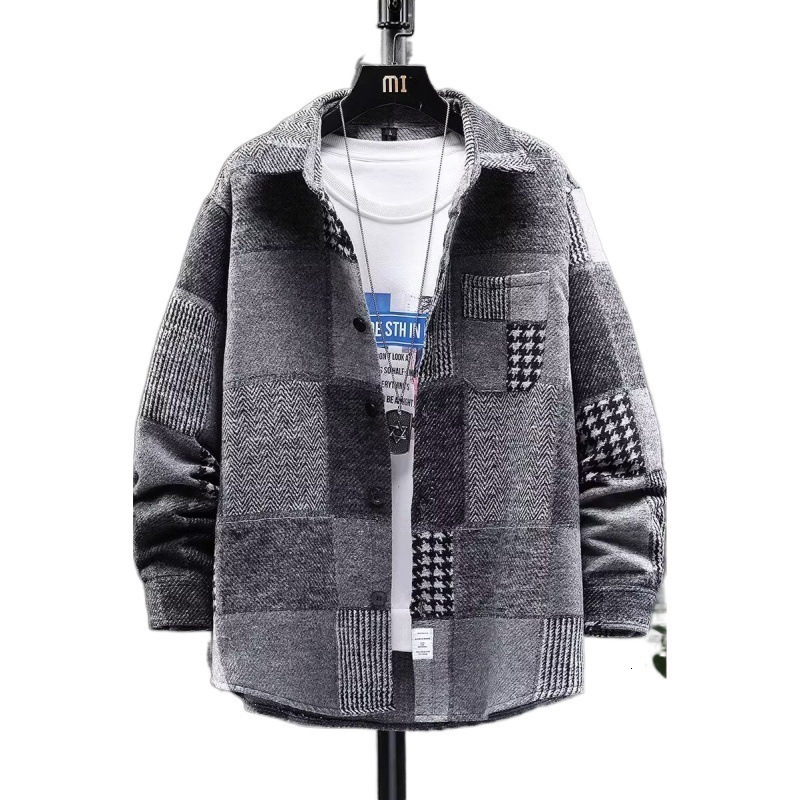 2024 American High Street Design Sense Niche Turn-Down Collar Jacket Unisex Loose Versatile Trendy Casual Outerwear 230829