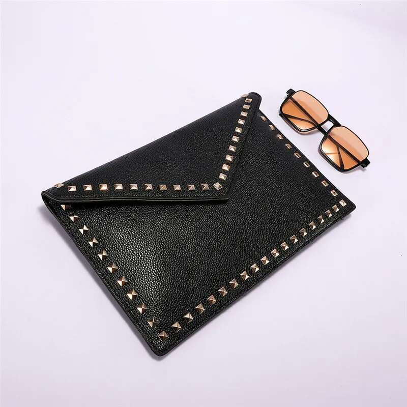 Fashion Rivet Women Clutches Party Ladies Dinner PU Leather Handbag Female Clutch Purse Brand Design Envelope Bag