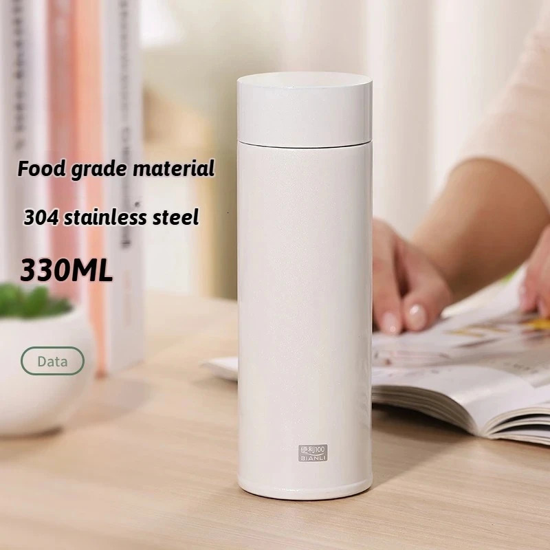 330ML Thermos Water Bottle With Tea Strainer Stainless Steel Car Sports Cup Keeps Cold and Heat Thermal Travel Mug 251114 W260226