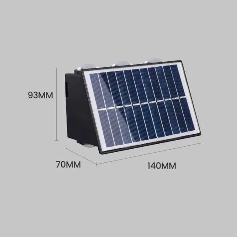 4/6/8LED Solar Wall Spotlight Outdoor Upper And Lower Lighting Solar Powered Waterproof Streetlight for Balcony Courtyard GardenM251127