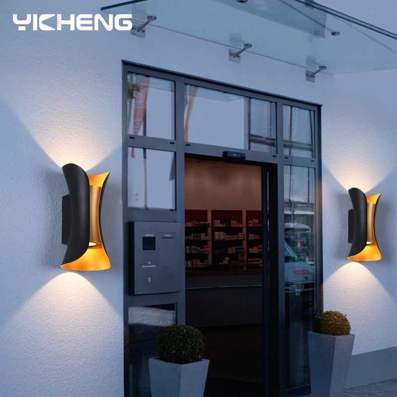 LED Wall Lamp 6W 10W Aluminum IP65 Waterproof Outdoor Wall Lights Garden Porch Modern Indoor Nordic Sconce Lamp Decor LightingM251127