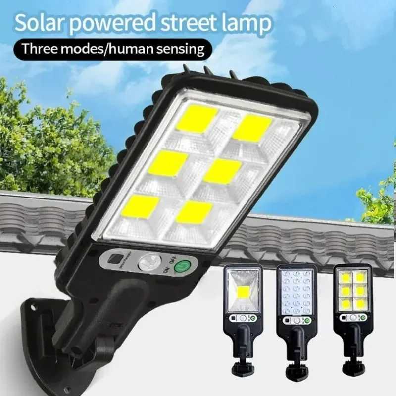 72/108COB Solar Lights Outdoor With 3 Mode Waterproof Motion Sensor Security Lighting LED Wall Street Lamp for Garden Patio PathM251127
