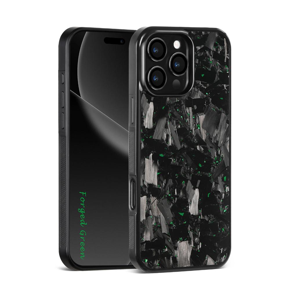 New Large Grain Carbon Fiber Mobile Phone Case Is Suitable for Apple Iphone16/1514/13/12/11 Pro Max Gold, Silver, Green