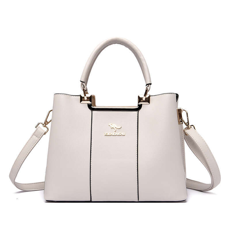 Handbag New Simple Commuter Fashionable Middle-aged Mom Large Capacity Multi-compartment Women's Can Be Shoulder Bag