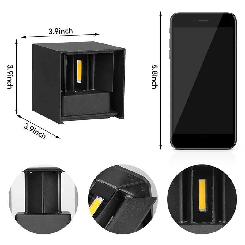 Wall Light Waterproof Exterior Aluminum Garden Street Outdoor LED Light Courtyard Lamp Lustre Porch Home Appliances Facade LampM251127