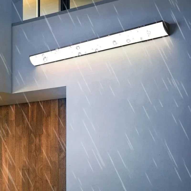Long Strip Outdoor Balcony Room Decor Garden Terrace Led Lights Waterproof Wall Light Courtyard Door Light Porch Wall LampM251127