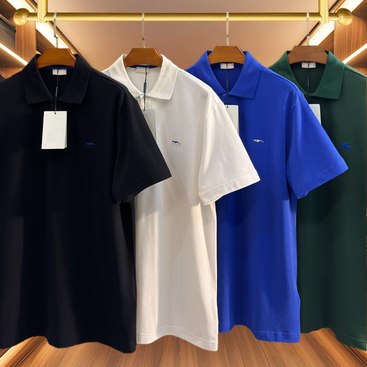 High-Quality Designer Men's T-Shirt, Men's Polo Shirts, Wool Men's Polo Shirts, Button-Decorated Fashion Versatile Tops