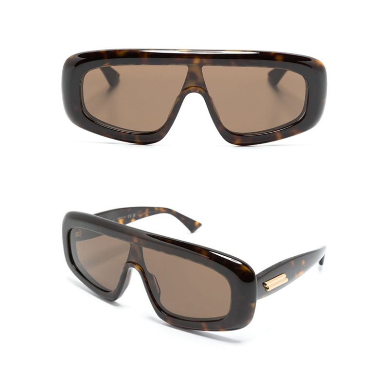 Men designer luxury sunglasses 1281S thick board fashionable one-piece lens outdoor protection oversized sunglasses for women