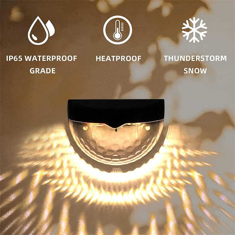 Outdoor Wall Light Waterproof LED Built-in Battery Solar Powered Sunlight Charging Road Street Passage Sensor Wall Mount Lamp