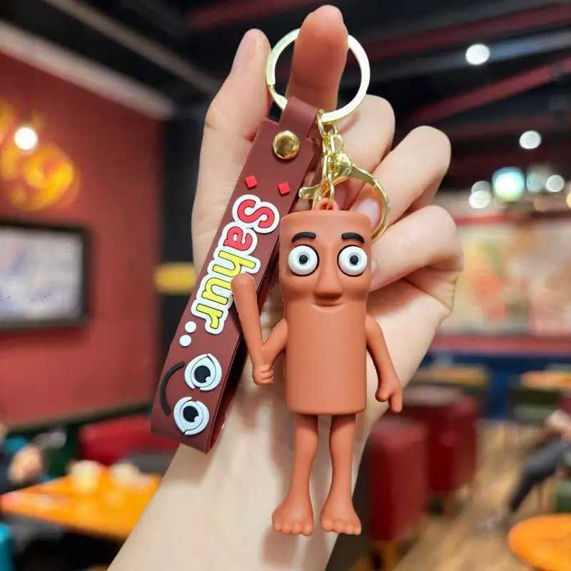 Brainrot Animal Keychain Tung TungTung Sahur Tralalelo Shark Key Ring Anime Keychain Kids Keyring Funny Bag Pendant Friends GiftT251127
