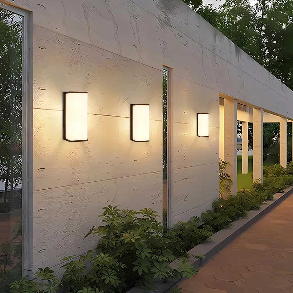 Modern Led Outdoor Wall Light Waterproof IP65 Balcony Garden Fence Lights Outdoor Porch Light Outdoor Wall LampM251127