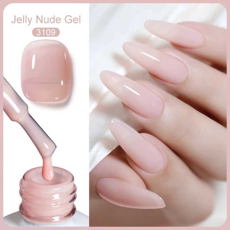 Clou Beaute Jelly Color UV Gel Manicure Summer Pink Nude Gel Nail Rainbow Nail Supplies For Professionals Semi-permanent VarnishT251127