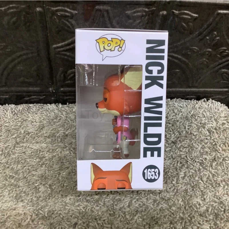 Disney Official Genuine Funko Pop Zootopia Action Doll Model Action Doll Model Judy Hopps Nick Wilde 1652 1653 VinylSculpture Dolls H251127