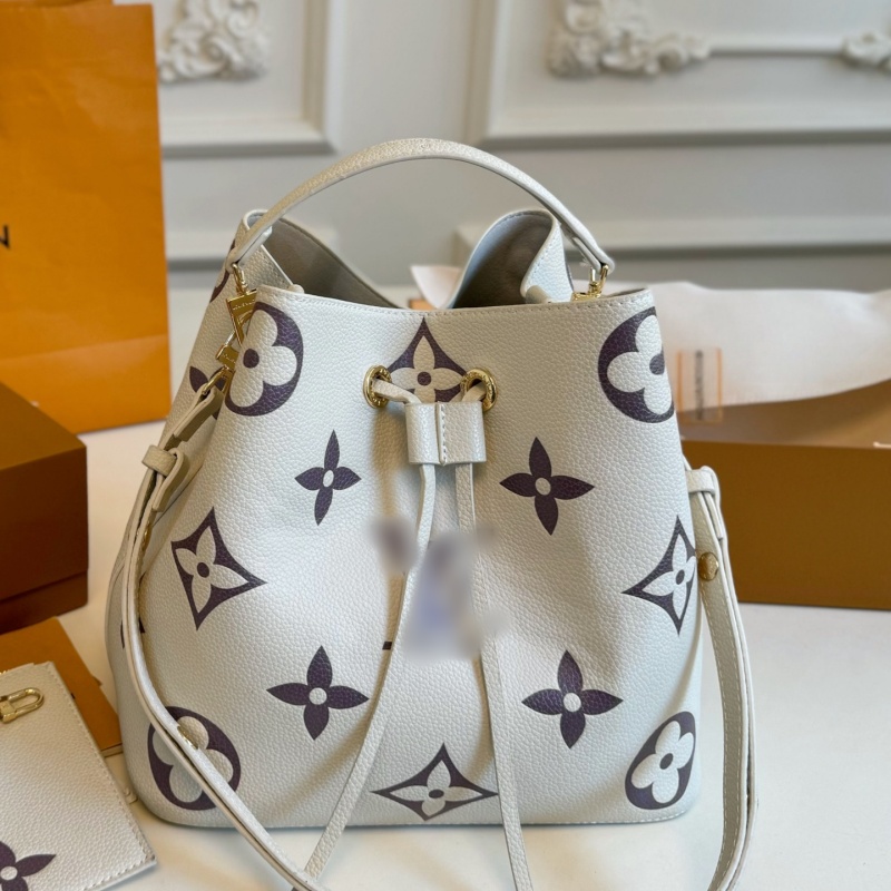 Luxury Shoulder Bag Designer Embossing Bag Women Leather Bucket Bag Crossbody Bag Lady Classic Travel Bag Large Capacity Handbag