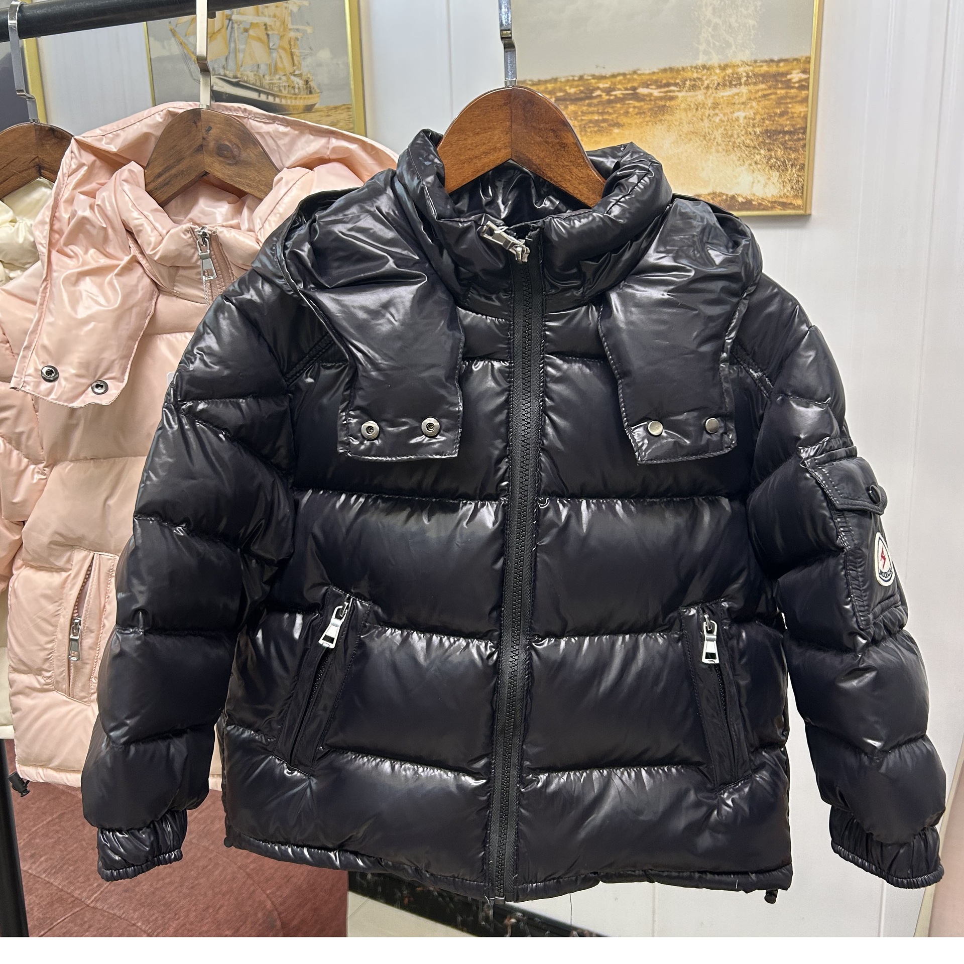 kids Designer down Jacket Fashion Brand toddler jackets baby Winter Coat boy girl Embroidery Thick warm Coats Tops Outwear babys169