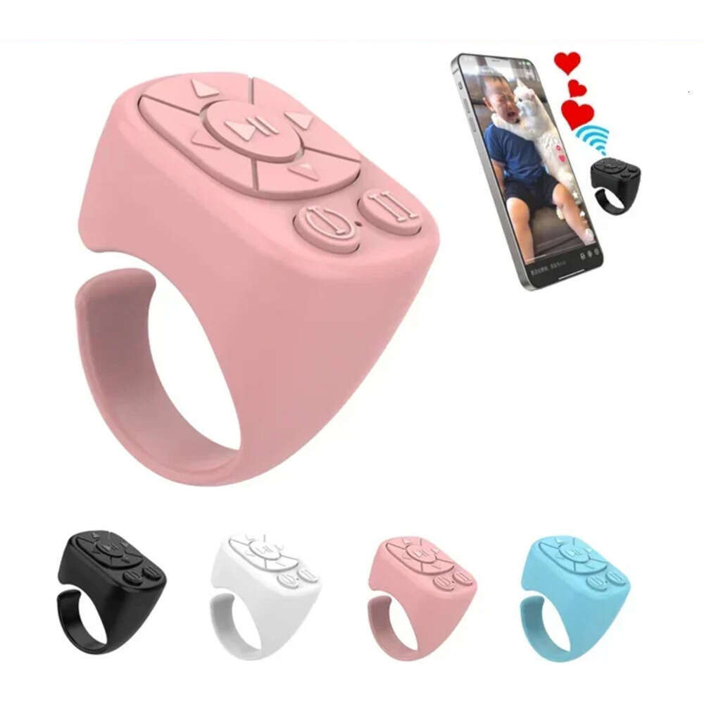Is Suitable For Iphone Ipad Bluetooth Page Turning Ring Roller Both Camera Remote Control Function Compatible
