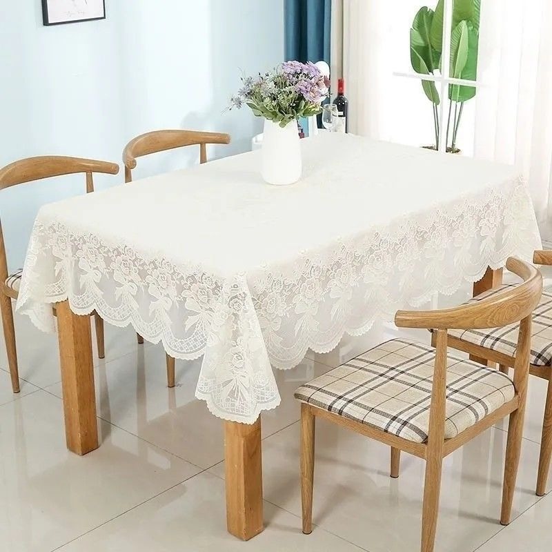 90334 Thickened European-style PVC tablecloth, waterproof and heat-resistant, square tablecloth, rectangular placemat, washable plastic coffee table c